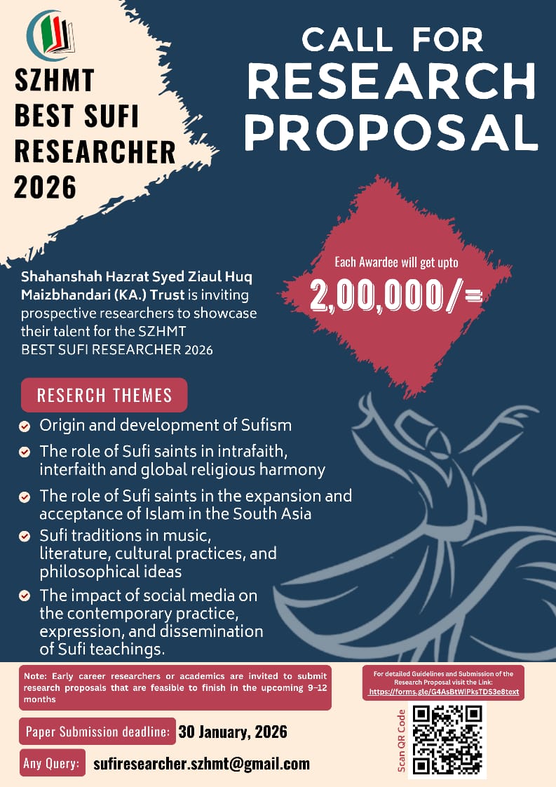 SZHM Best Sufi Researcher 2026